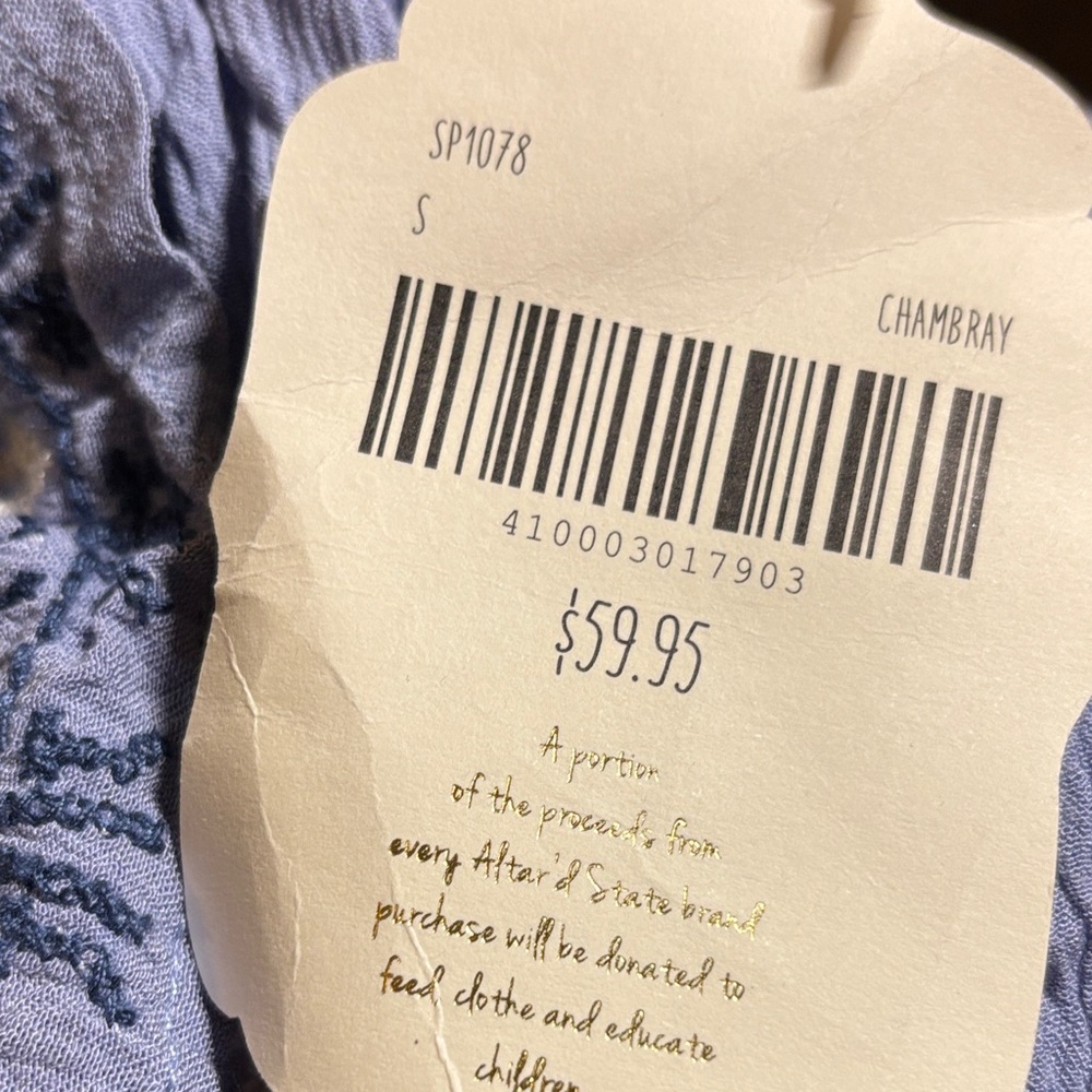 Altar'd State Light Blue Ruffle Blouse - Picture 10 of 12